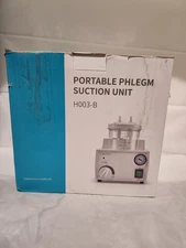 Portable Suction Unit Vacuum Phlegm Aspirator Machine H003-B Open Damaged Box