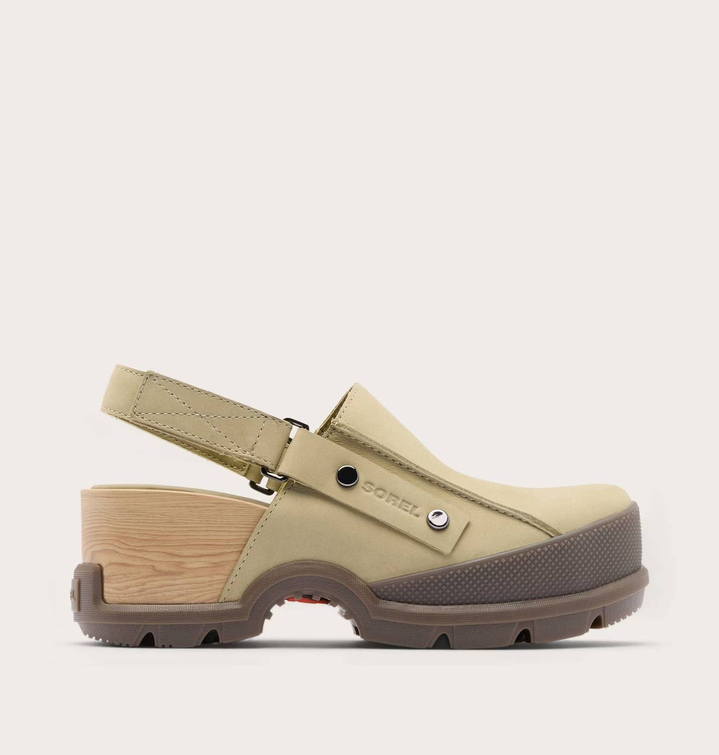 NEW! Sorel Roam’n Clog™ RBR Women's Shoe, Dusty Twill, Gum 15, Full Size US