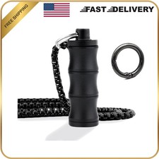 Titanium Waterproof Pill Necklace: Compact, Durable  Stylish Emergency Storage