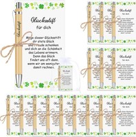 Kugelschreiber GlüCksstift Mit Karte DankeschöN Geschenke 15 Sets Geschenkidee