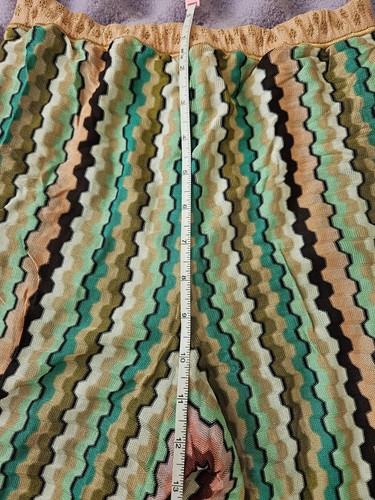 Vtg Missoni Knit Boxy Zig Zag Classic Pattern Flare Stretchy Pants 40 - Imagen 13 de 14