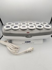 Conair Instant Heat Hot Rollers Hair Setter 12 Roller Set w Clips Tested Working