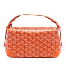 Goyard Goyardine Bowling Toiletry 25  Pre-Loved  Orange  Authenticated