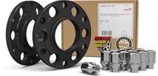 2 Pcs Hub Centric Billet Wheel Spacers Kit with Factory Style Lug Kit Chrome