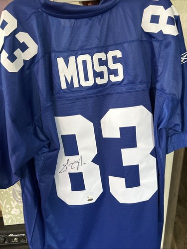 Sinorice Moss New York Giants Autographed Reebok NFL Football On Field Jersey - Picture 2 of 4