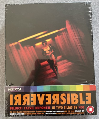 #ad Irreversible Blu Ray Indicator Region B Limited Edition Sealed # 4686 **NEW** $85.99
