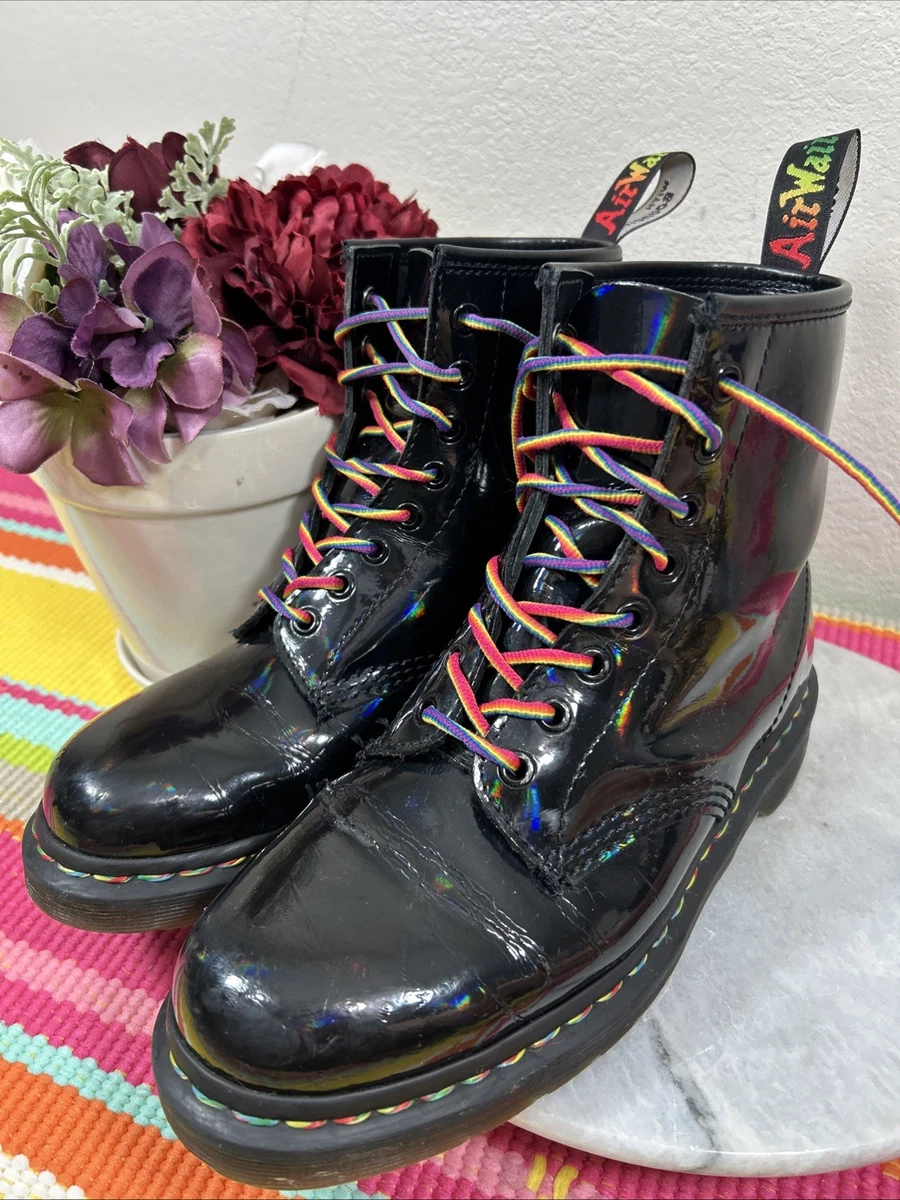 Dr. Martens Unisex volwassen 1460 Ambassador Lederen Veterlaarzen Combat Boot, Zwart, 5 Women/4 Men