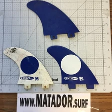 Used Early 2000s Kelly Slater K Grip 2.1 Fcs 1 Surfboard Fins Surf Surfing