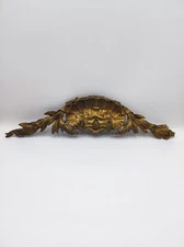 Antique French Ormolu Brass Plated Furniture Pediment/Mount Hardware Decoration