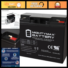 12V 18AH Rechargeable SLA AGM Battery, F2 Terminal, Deep Cycle Power Source