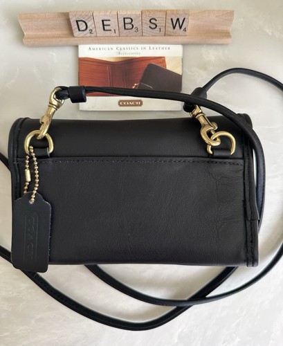 NOS COACH VINTAGE BLACK ENVELOPE SWING WALLET 4873 - Picture 7 of 23