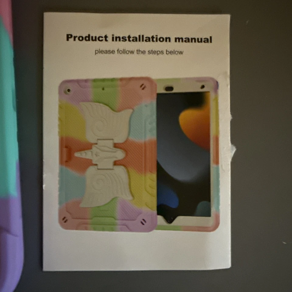 For iPad (A16) 11th/10th Gen 10.9"Case Full Body Silicone PC Stand Unicorn Cover - Image 4 of 4