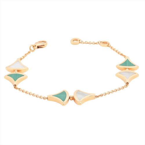 Bvlgari Diva Dream Malachite shells Bracelet 750(PG) 14.6g SM
