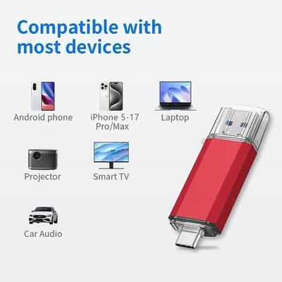 2TB OTG USB Flash Drive USB 3.0 Type C For iPhone ipad 1TB 512GB 256G Pendrive