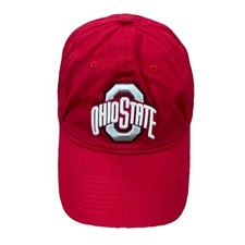 Ohio State Buckeyes Hat Cap Strap Back Red Spell Out Logo Base Ball Dad OSU