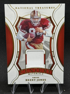 #ad #ad 2024 National Treasures #CM BJS Brent Jones Century Materials 49 $11.24