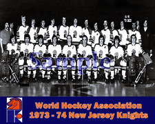 WHA 1973 - 74 New Jersey Knights Team Picture 8 X 10 Photo Picture