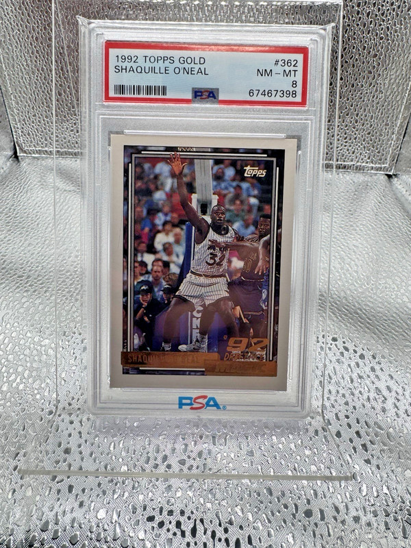 Topps 1992 Gold Shaquille O'Neal #362 PSA 8 Gold RC Orlando Magic - Rookie golf