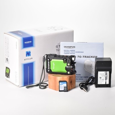 Olympus Stylus Tough TG-Tracker Action Camera Green 4K Video 64GB MicroSD Box