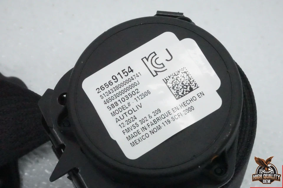 2025 BUICK АНКЛАВ ЗАДНИЙ ЦЕНТРАЛЬНЫЙ РЕМЕНЬ БЕЗОПАСНОСТИ НАТЯЖИТЕЛЬ РЕМНЯ БЕЗОПАСНОСТИ OEM - Изображение 4 из 4