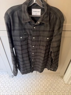 camicia poncho uomo grande