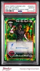 2024 Topps Chrome Green Yellow Lava Elly De La Cruz RC AUTO ROOKIE 51/85 PSA 10