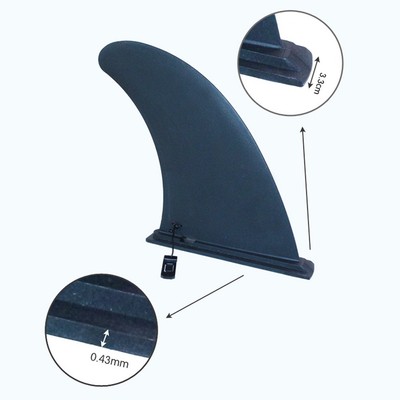 Softtop Fin Finne schwarz Finne Wind aufblasbar SUPS Longboards Einschub Verdeck