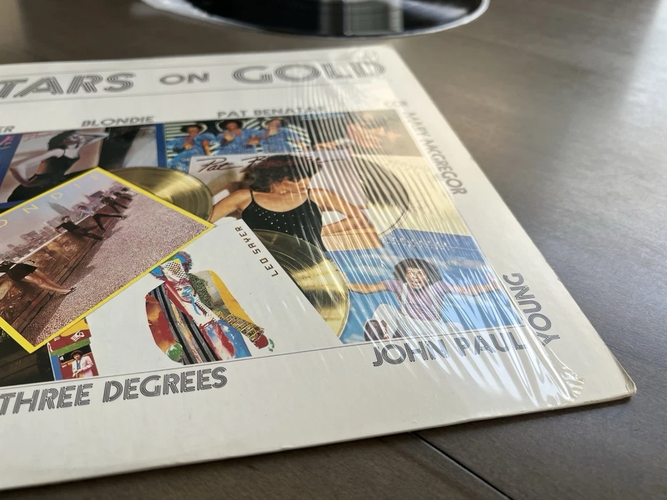 Stars On Gold Vinyl LP Various Artists Blondie, Pat Benatar, CCR, Ariola Stereo - Image 4 of 4