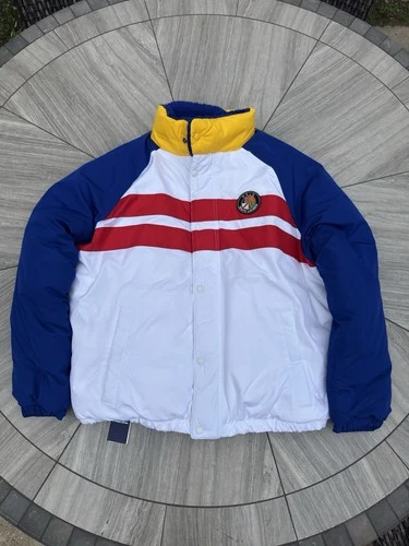 Polo Ralph Lauren Sun Valley Colorblock Sherpa Full Zip Puffer Jacket M image 2