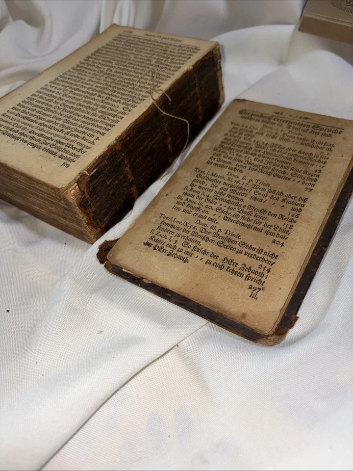 1715 Deliciae Dictorum German Religious Sermons Adami Misanders MISSING COVER - Image 3 of 4
