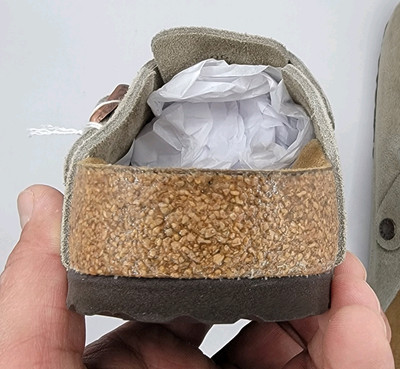 Birkenstock Boston Bs Color Taupe Suede Narrow | eBay