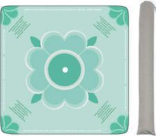 Light Green Mahjong Mat for Table with Rules Anti Slip and Noise Reduction Ta...