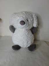 Mary Meyer Puppy Dog 12  Plush Off White And Gray Soft Stuffed Animal Toy