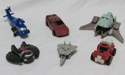 Transformers 1980s Action Figures Mixed Lot Mini Gobots Stunticons Vehicons