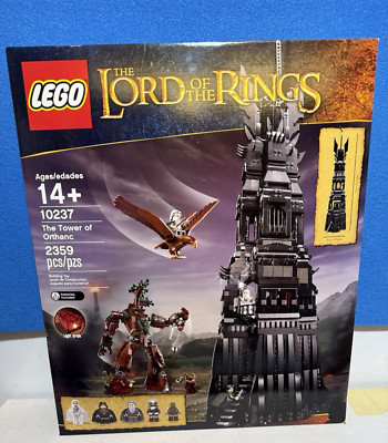LEGO Lord Of The Rings The Tower of Orthanc 10237 LOTR Light Brick Palantir  *NEW