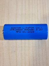 1 pc IFR 18500 3.2v LiFePO4 RECHARGEABLE BATTERY solar lights b.top MFG 01/2023