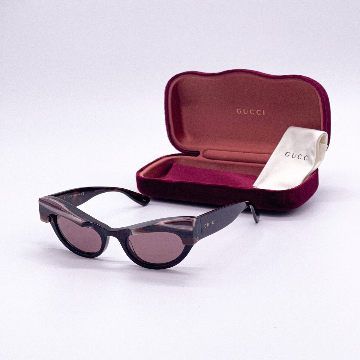 GUCCIグッチGG1167S Cat-Eye Sunglassesサングラス NEW GUCCI GG1167S 002 WOMEN CAT EYE BROWN SUNGLASSES GUCCI