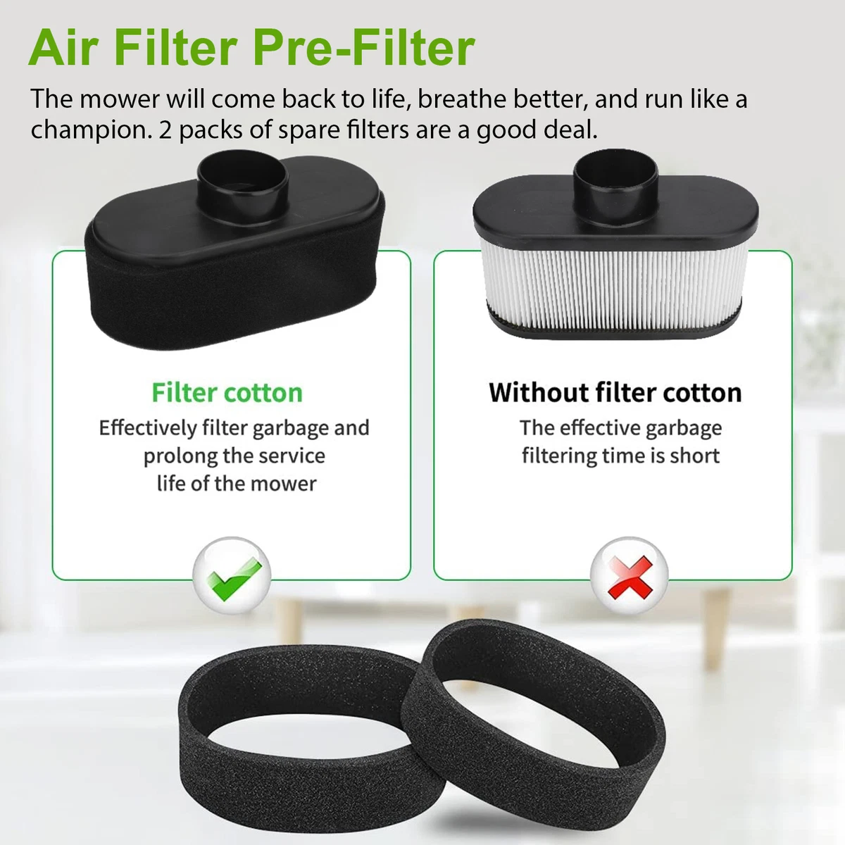 Set Di Ricambio Filtro Aria TCGG 11013 0752 11013 7047 Per - Foto 2