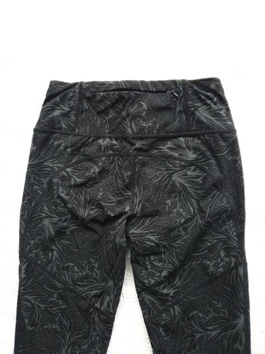 Sweaty Betty "The Power" Womens Charcoal Floral 7/8 Length Leggings-Size XS/UK 8 - Picture 7 of 12