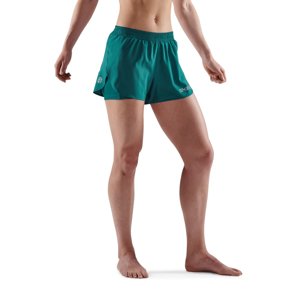 SKINS Compression Series-3 Women's Superpose Shorts Teal Small New with Tags - Image 4 of 4