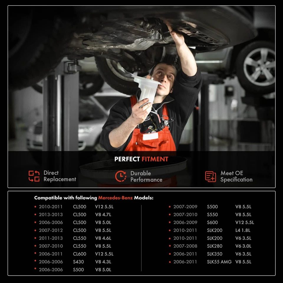 Filtro de combustible para Mercedes-Benz CL500 CL550 CL600 S430 S500 S550 SLK200 SLK55 AMG Foto 2 de 4