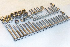 Honda CL350 CB350 1968-74 Twins Engine 55x Stainless Allen Bolts, Dome Nuts Kit