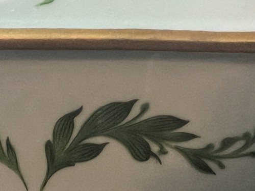 VTG Limoges Porcelain Hand Paint Sign Burroughs Rose Jewelry Trinket Box Floral - Picture 12 of 12