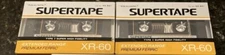 2 VINTAGE REALISTIC SUPERTAPE XR-60 SEALED BLANK AUDIO CASSETTE TAPES USA NOS
