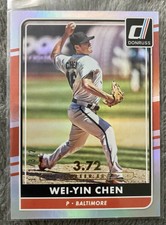 2016 Panini Donruss #155 Wei-Yin Chen Silver Career Era /372