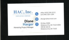 HAC--Business Card--Oklahoma City, Oklahoma