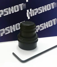 Hipshot O-Ring STACKED Guitar and Bass Control Knob - BLACK (80610B)