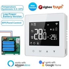 Tuya WiFi/ZigBee Smart Thermostat Battery Water Gas Boiler Temperature Control