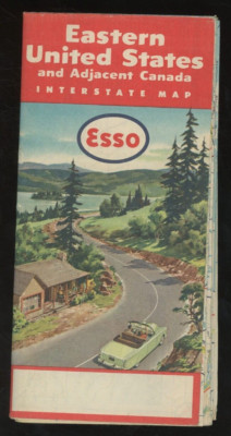 1956 Eastern United States and Adjacent Canada ESSO Map