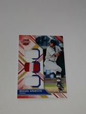 2018 Panini Elite ** Triple Materials Red**  #TM-MA Miguel Aparicio RC  #D / 49